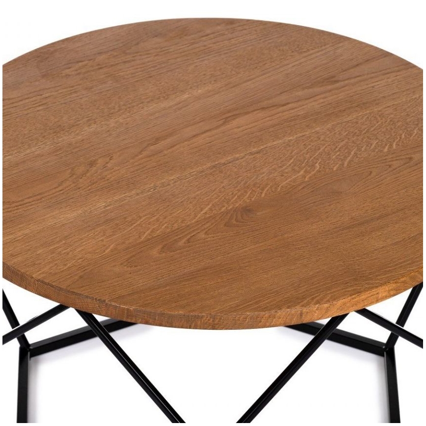 Mesa de centro OAKLOFT 40x70 cm preto/carvalho