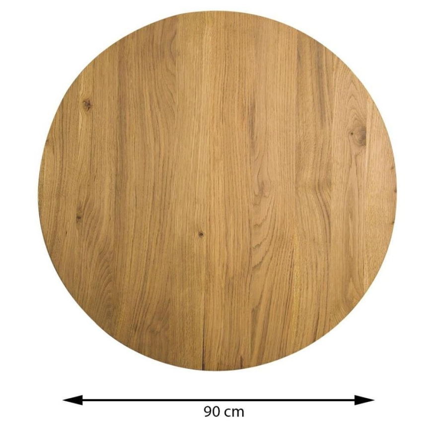 Mesa de centro OAKLOFT 41,5x90 cm preto/carvalho