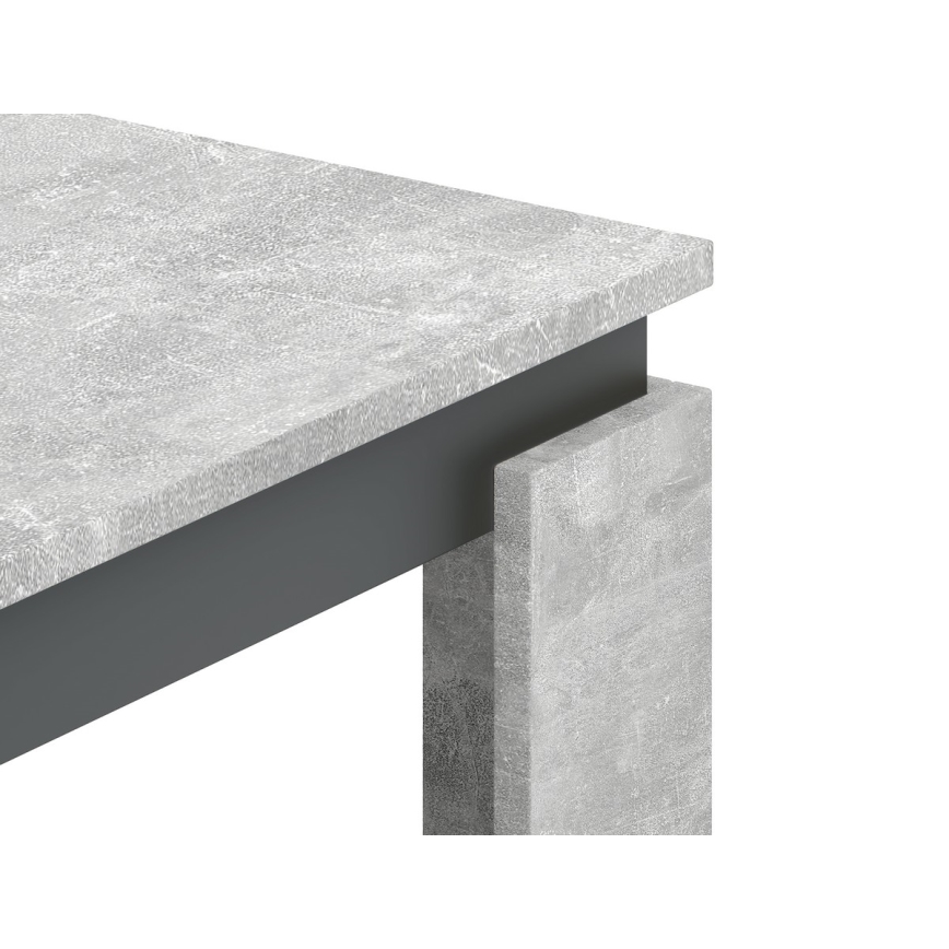 Mesa de centro OLAF betão cinzento/antracite