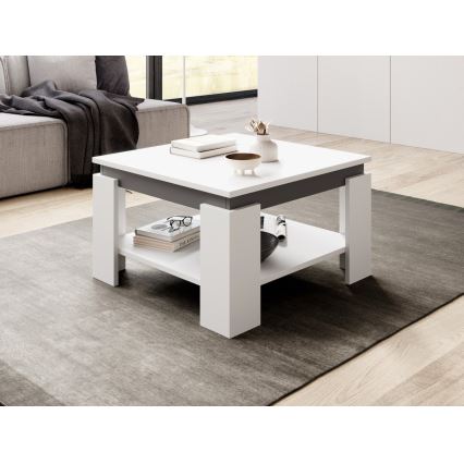 Mesa de centro OLAF branca/antracite