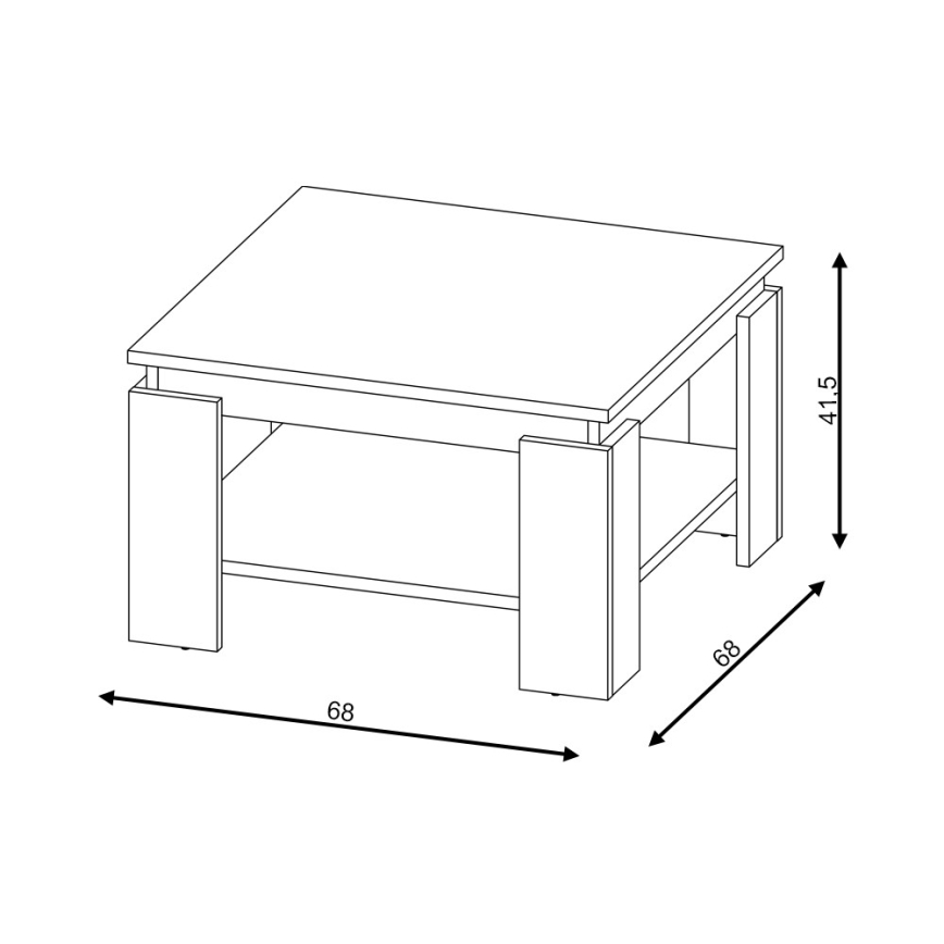 Mesa de centro OLAF Carvalho Wotan