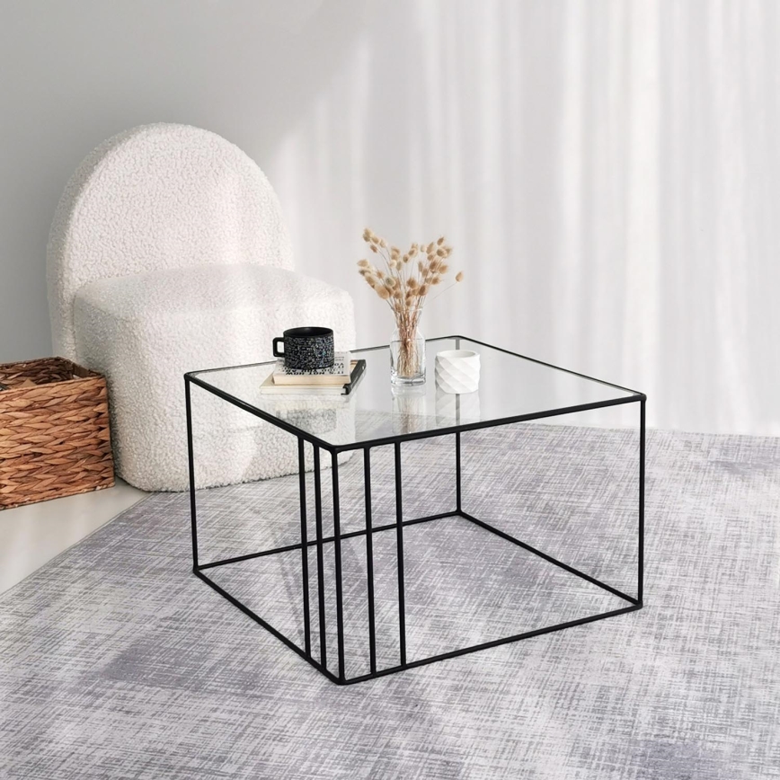 Mesa de centro OUTLINE 36x55 cm preto/claro