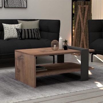 Mesa de centro OVA 35x80 cm castanho/antracite