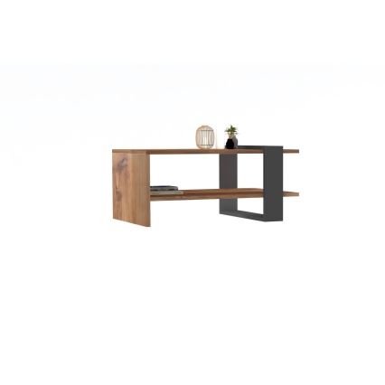 Mesa de centro OVA 35x80 cm castanho/antracite
