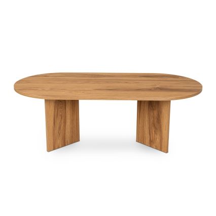 Mesa de centro OVAL 60x120 cm castanho