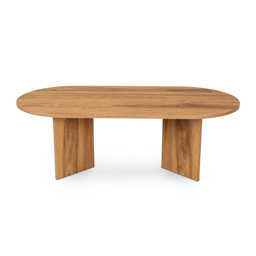 Mesa de centro OVAL 60x120 cm castanho