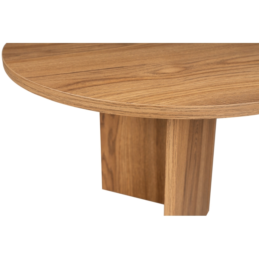 Mesa de centro OVAL 60x120 cm castanho