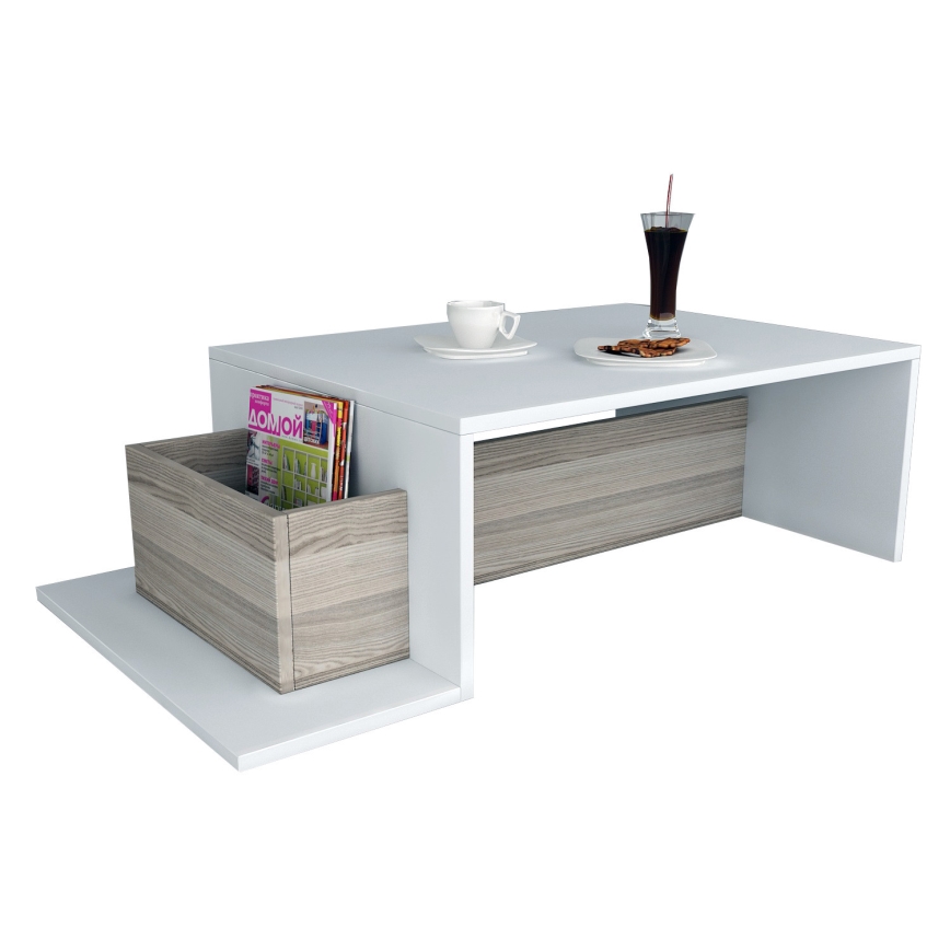 Mesa de centro POT 32x107 cm branco