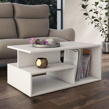 Mesa de centro PRIMA 43x90 cm branco