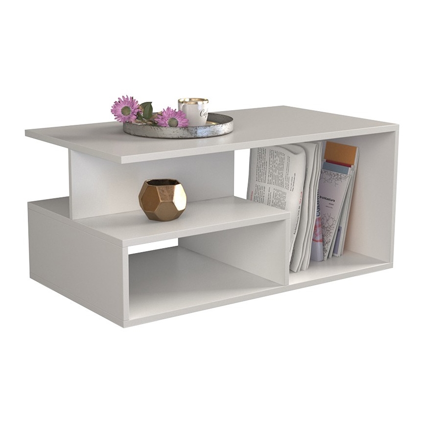 Mesa de centro PRIMA 43x90 cm branco