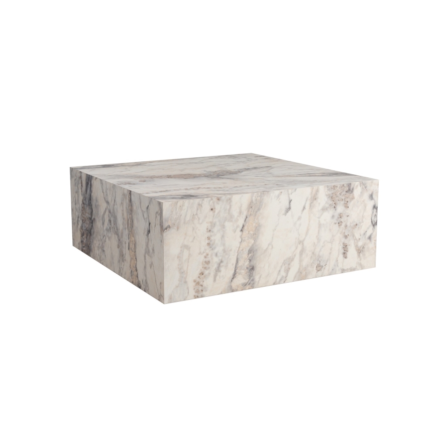 Mesa de centro PRIZMA 35x90 cm decoração em mármore