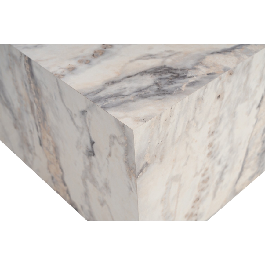 Mesa de centro PRIZMA 35x90 cm decoração em mármore