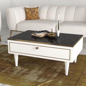 Mesa de centro RAVENNA 60x90 cm branco
