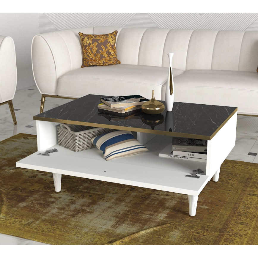Mesa de centro RAVENNA 60x90 cm branco