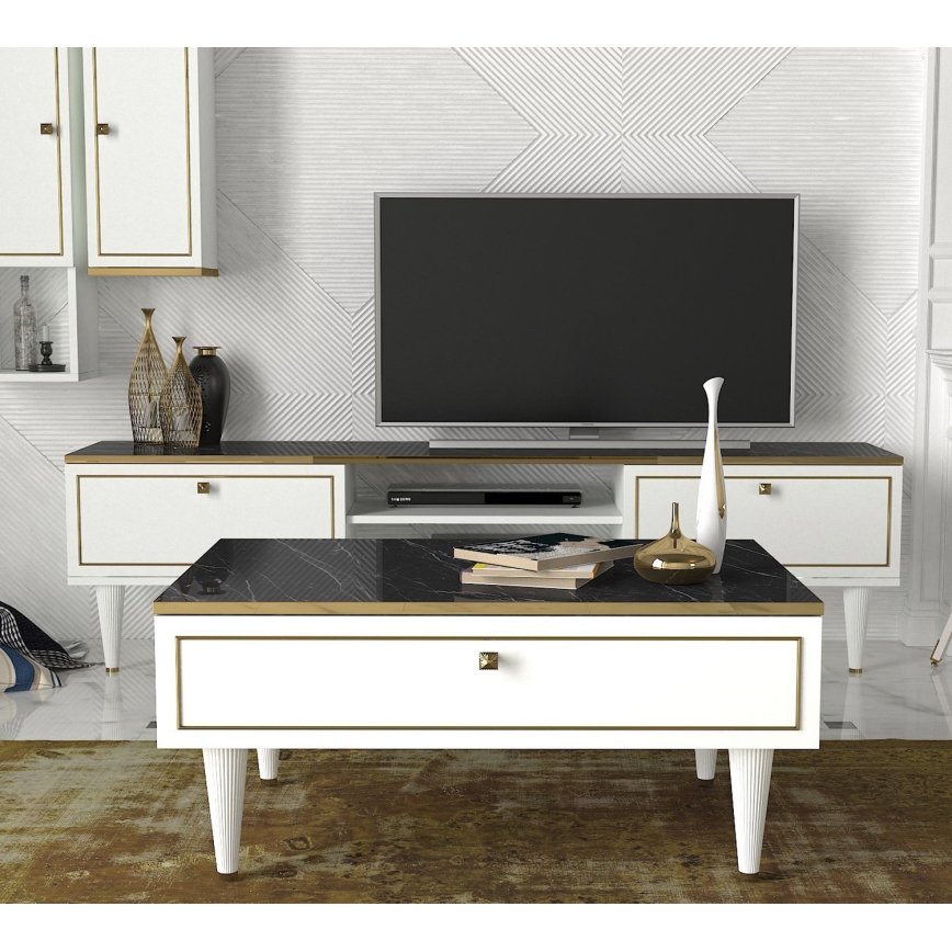 Mesa de centro RAVENNA 60x90 cm branco