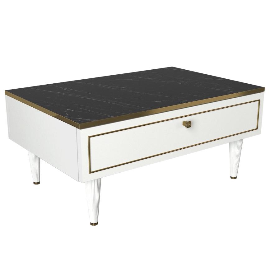 Mesa de centro RAVENNA 60x90 cm branco