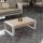 Mesa de centro RETRO 40x90 cm branco/ bege