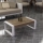 Mesa de centro RETRO 40x90 cm branco/castanho