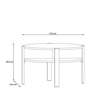 Mesa de centro RINO preta