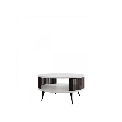 Mesa de centro ROENNI 44x75 cm preto/branco