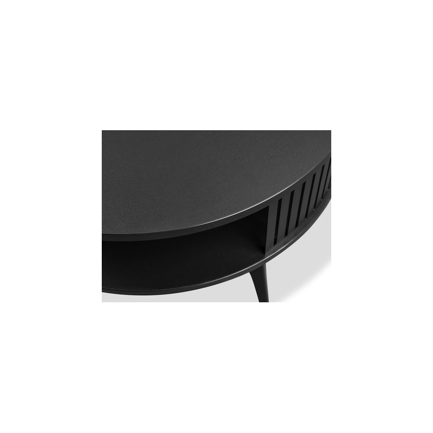 Mesa de centro ROENNI 44x75 cm preto/branco