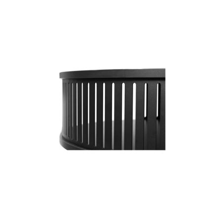 Mesa de centro ROENNI 44x75 cm preto/branco