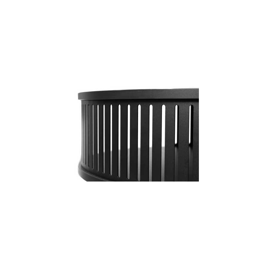 Mesa de centro ROENNI 44x75 cm preto/branco