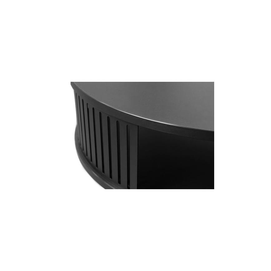 Mesa de centro ROENNI 44x75 cm preto/dourado carvalho