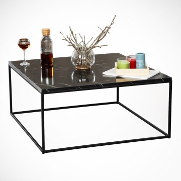 Mesa de centro ROYAL 43x75 cm preto
