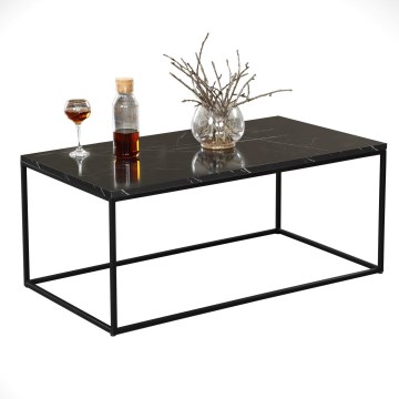 Mesa de centro ROYAL 43x95 cm preto