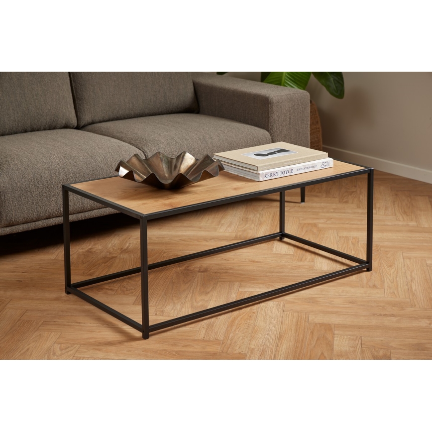 Mesa de centro SARON carvalho/preto