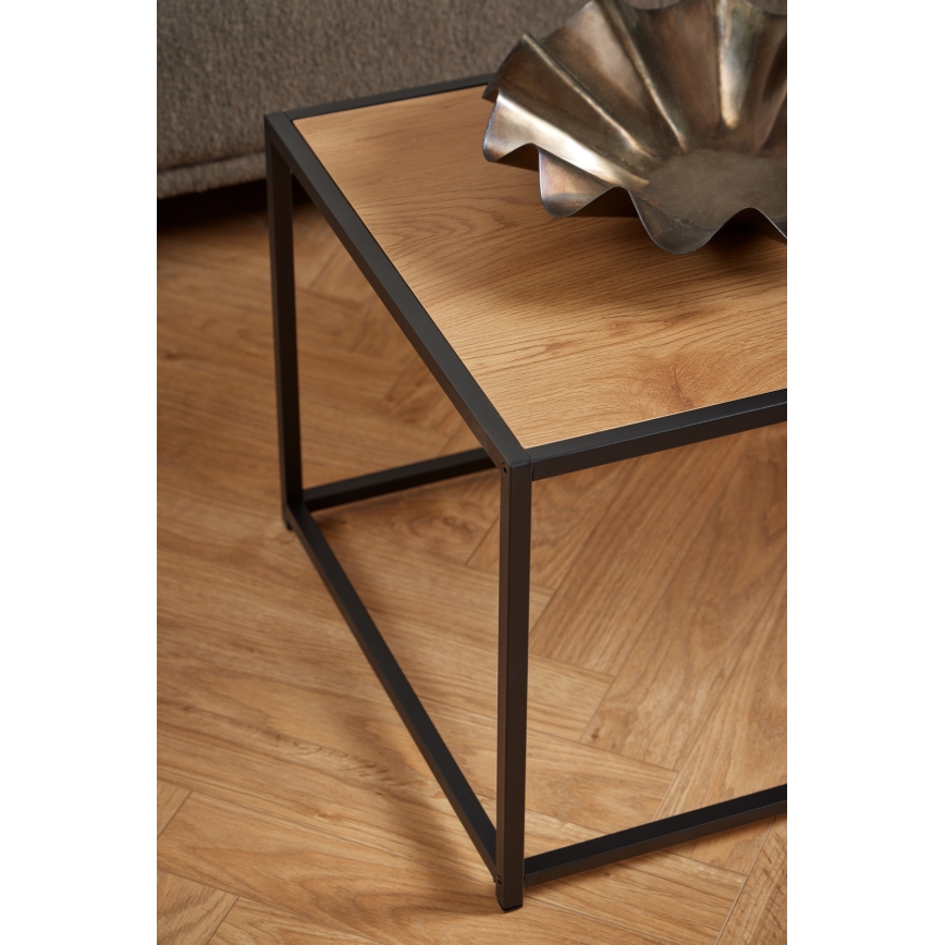 Mesa de centro SARON carvalho/preto