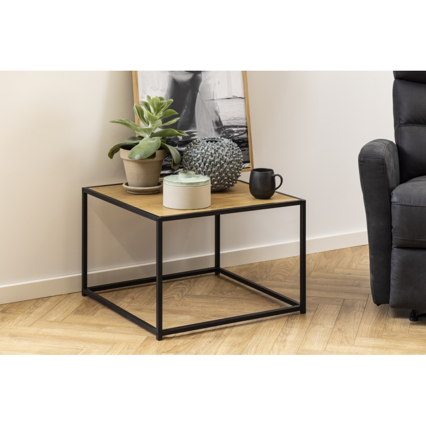Mesa de centro SARON carvalho/preto