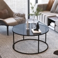 Mesa de centro STARTIS 80x45 cm preto