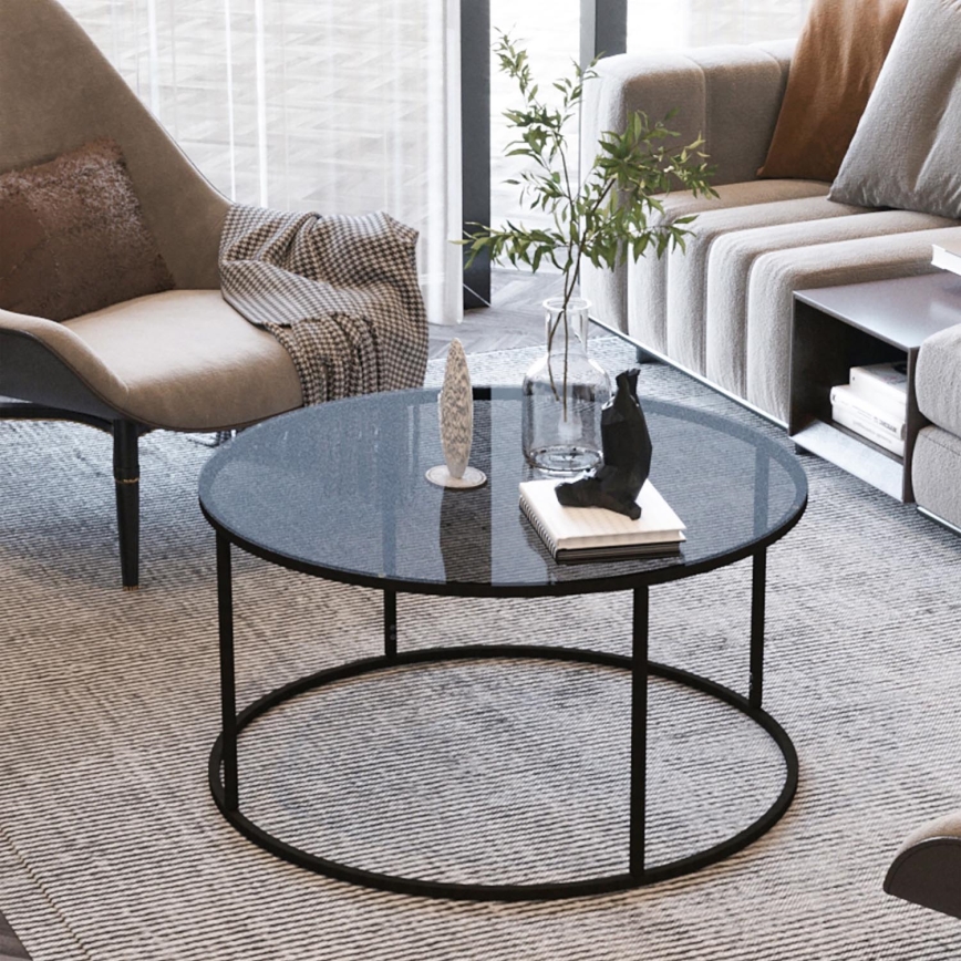 Mesa de centro STARTIS 80x45 cm preto