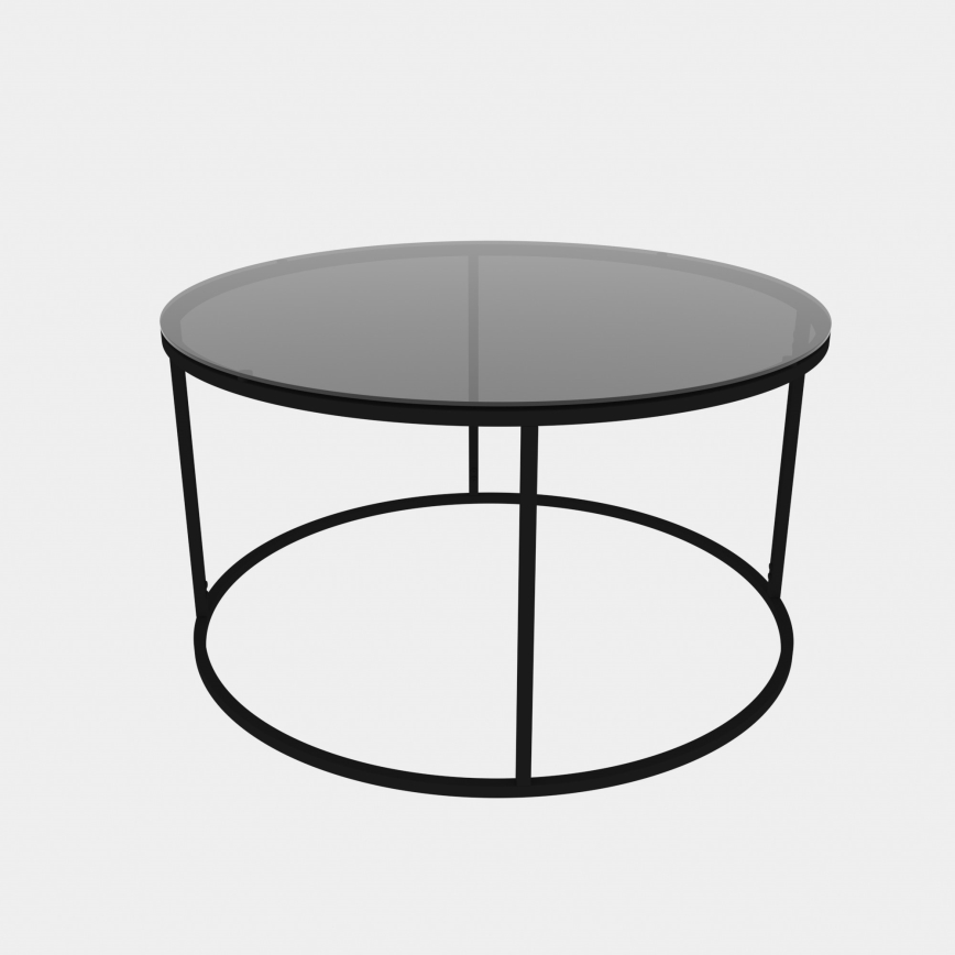 Mesa de centro STARTIS 80x45 cm preto