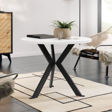 Mesa de centro STK 50x65 cm preto/branco