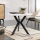 Mesa de centro STK 50x65 cm preto/branco