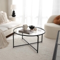 Mesa de centro SUN 40x83 cm preto