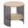 Mesa de centro TRAFICA 41x41 cm preto/bege