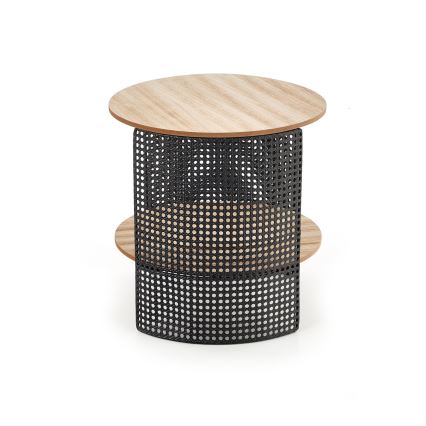 Mesa de centro TRAFICA 41x41 cm preto/bege