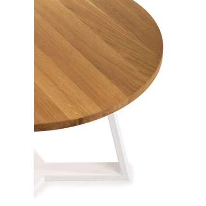 Mesa de centro TRILEG 48x70 cm branco/carvalho