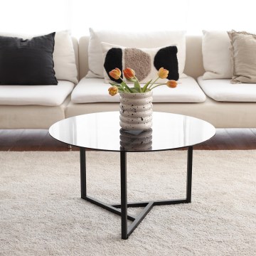 Mesa de centro TRIO 42x75 cm preto