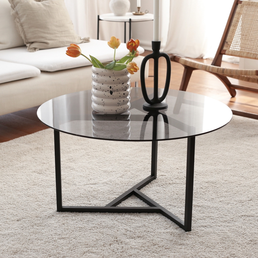 Mesa de centro TRIO 42x75 cm preto