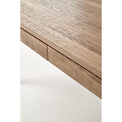 Mesa de centro TULUZA 41x120 cm dourado nogueira/preto