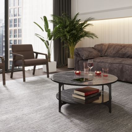 Mesa de centro VERSY 37x90 cm preto