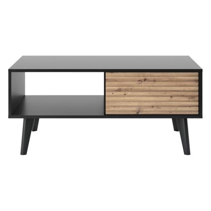 Mesa de centro WILLOW 46x104 cm preto/castanho