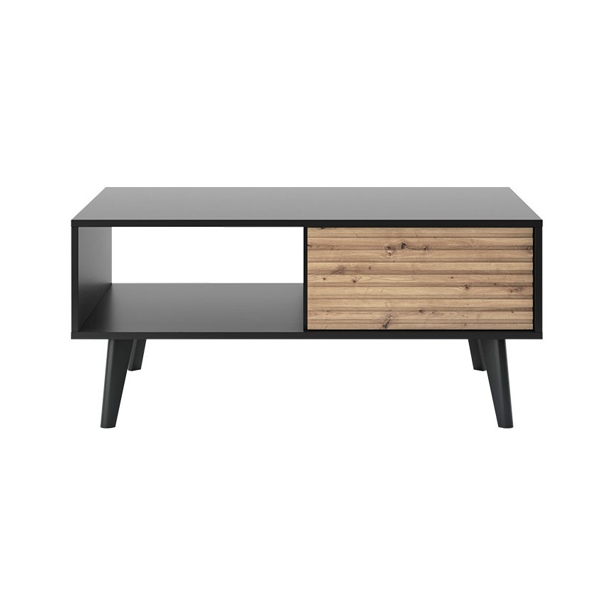 Mesa de centro WILLOW 46x104 cm preto/castanho