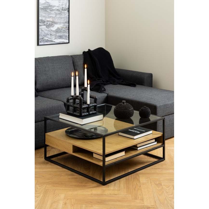 Mesa de centro ZEIN carvalho/preto