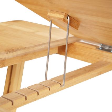 Mesa de computador ajustável para a cama LAT, castanha